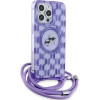 Karl Lagerfeld IML Crossbody Monogram Karl & Choupette Head MagSafe Case for iPhone 15 Pro Max - Purple - (KF002165-0)