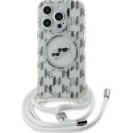 Karl Lagerfeld IML Crossbody Monogram Karl & Choupette Head MagSafe Case for iPhone 15 Pro Max - Transparent - (KF002134-0)