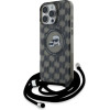 Karl Lagerfeld IML Crossbody Monogram Karl & Choupette Head MagSafe Case for iPhone 16 Pro - Black - (KF002394-0)