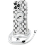 Karl Lagerfeld IML Crossbody Monogram Karl & Choupette Head MagSafe Case for iPhone 16 Pro Max - Clear - (KF002398-0)
