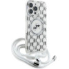 Karl Lagerfeld IML Crossbody Monogram Karl & Choupette Head MagSafe Case for iPhone 16 Pro Max - Clear - (KF002398-0)