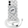 Karl Lagerfeld IML Crossbody Monogram Karl & Choupette Head MagSafe iPhone 16 Case - Clear - (KF002396-0)