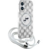 Karl Lagerfeld IML Crossbody Monogram Karl & Choupette Head MagSafe iPhone 16 Case - Clear - (KF002396-0)