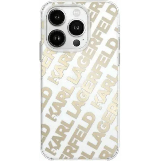 Karl Lagerfeld IML Fullover Logo case for iPhone 15 / 14 / 13 - gold - (KF002070-0)
