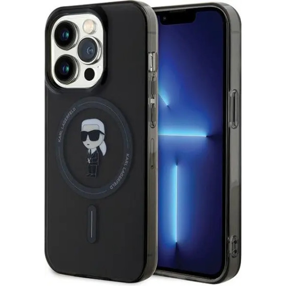 Karl Lagerfeld IML Ikonik MagSafe case for iPhone 15 Pro - black - (KF001726-0)