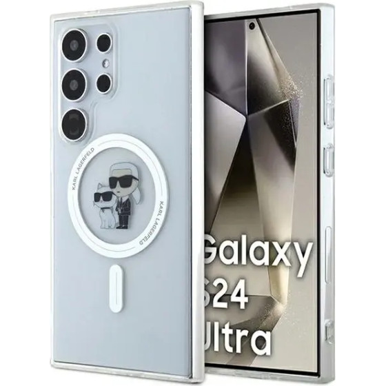 Karl Lagerfeld IML Karl&Choupette MagSafe case for Samsung Galaxy S24 Ultra - transparent - (KF001934-0)