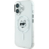 Karl Lagerfeld IML Metal Choupette Head MagSafe case for iPhone 16 Plus - white - (KF002283-0)