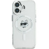 Karl Lagerfeld IML Metal Choupette Head MagSafe case for iPhone 16 Plus - white - (KF002283-0)