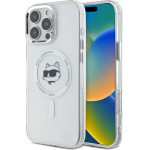 Karl Lagerfeld IML Metal Choupette Head MagSafe Case for iPhone 16 Pro Max - White - (KF002285-0)