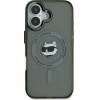 Karl Lagerfeld IML Metal Choupette Head MagSafe iPhone 16 Case - Black - (KF002296-0)
