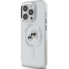 Karl Lagerfeld IML Metal Karl & Choupette Head MagSafe Case for iPhone 14 Pro Max - White - (KF002287-0)
