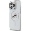 Karl Lagerfeld IML Metal Karl & Choupette Head MagSafe iPhone 14 Pro Case - White - (KF002286-0)