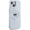 Karl Lagerfeld IML Metal Karl Head MagSafe Case for iPhone 15 Plus White - (KF002555-0)