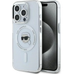 Karl Lagerfeld IML Metal Karl Head MagSafe Case for iPhone 15 Pro White - (KF002556-0)