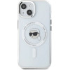 Karl Lagerfeld IML Metal Karl Head MagSafe Case for iPhone 15 White - (KF002554-0)