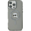 Karl Lagerfeld IML Metal Karl Head MagSafe Case for iPhone 16 Pro Max - Black - (KF002295-0)