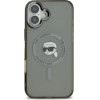 Karl Lagerfeld IML Metal Karl Head MagSafe iPhone 16 Case - Black - (KF002292-0)