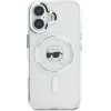 Karl Lagerfeld IML Metal Karl Head MagSafe iPhone 16 Case - White - (KF002278-0)