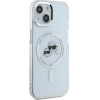 Karl Lagerfeld IML Metal Karl&Choupette Head MagSafe iPhone 14 Case - White - (KF002402-0)