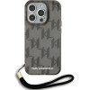 Karl Lagerfeld IML Mono KL Pattern & Cord case for iPhone 15 Pro Max - black - (KF002069-0)