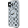 Karl Lagerfeld IML Monogram Karl & Choupette Head MagSafe Case for iPhone 15 Pro Max - Clear - (KF002268-0)