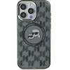 Karl Lagerfeld IML Monogram Karl & Choupette Head MagSafe iPhone 15 Case - Black - (KF002255-0)