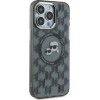 Karl Lagerfeld IML Monogram Karl & Choupette Head MagSafe iPhone 15 Pro Case - Black - (KF002257-0)