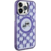 Karl Lagerfeld IML Monogram Karl & Choupette Head MagSafe iPhone 15 Pro Case - Purple - (KF002264-0)