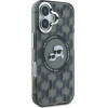 Karl Lagerfeld IML Monogram Karl & Choupette Head MagSafe iPhone 16 Case - Black - (KF002325-0)