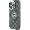 Karl Lagerfeld IML Monogram Karl & Choupette Head MagSafe iPhone 16 Pro Case - Black - (KF002326-0)