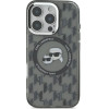 Karl Lagerfeld IML Monogram Karl & Choupette Head MagSafe iPhone 16 Pro Case - Black - (KF002326-0)