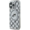 Karl Lagerfeld IML Monogram Karl & Choupette Head MagSafe iPhone 16 Pro Case - Clear - (KF002332-0)