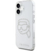 Karl Lagerfeld IML Rhinestones Karl Head Case for iPhone 16 Clear - (KF002563-0)