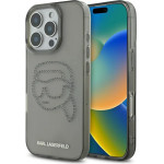 Karl Lagerfeld IML Rhinestones Karl Head Case for iPhone 16 Pro Black - (KF002559-0)