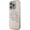 Karl Lagerfeld IML Rhinestones Karl Head Case for iPhone 16 Pro Pink - (KF002561-0)