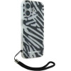 Karl Lagerfeld IML Zebra Pattern & Cord iPhone 16 Case - Black - (KF002360-0)