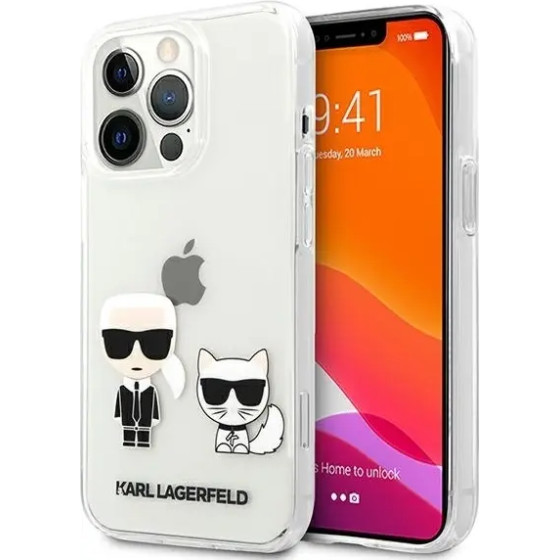 Karl Lagerfeld Karl & Choupette Case for iPhone 13 Pro Max 6.7 - Transparent - (KF000682-0)