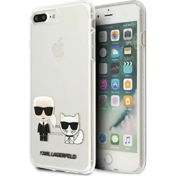 Karl Lagerfeld Karl & Choupette iPhone 7 / 8 Plus Case - Transparent - (KF000483-0)