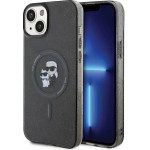 Karl Lagerfeld Karl&Choupette Glitter MagSafe case for iPhone 15 - black - (KF001738-0)