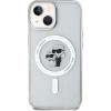 Karl Lagerfeld Karl&Choupette Glitter MagSafe case for iPhone 15 - transparent - (KF001742-0)
