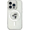 Karl Lagerfeld Karl&Choupette Glitter MagSafe case for iPhone 15 Pro - transparent - (KF001744-0)