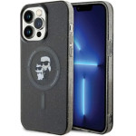 Karl Lagerfeld Karl&Choupette Glitter MagSafe case for iPhone 15 Pro Max - black - (KF001741-0)