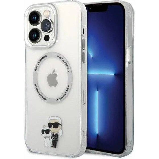Karl Lagerfeld KKLHMP13XHNKCIT iPhone 13 Pro Max 6.7 hardcase transparent Iconic Karl&Choupette Magsafe - (KF001649-0)
