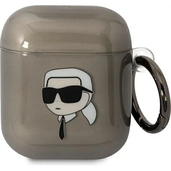 Karl Lagerfeld KLA2HNIKTCK AirPods 1/2 cover black/black Karl`s Head - (KF001567-0)