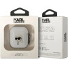 Karl Lagerfeld KLA2HNIKTCT AirPods 1/2 cover transparent Karl`s Head - (KF001565-0)