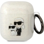Karl Lagerfeld KLA2HNKCTGT Airpods 1/2 cover transparent Gliter Karl&Choupette - (KF001574-0)