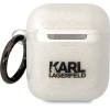Karl Lagerfeld KLA2HNKCTGT Airpods 1/2 cover transparent Gliter Karl&Choupette - (KF001574-0)