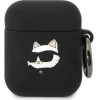 Karl Lagerfeld KLA2RUNCHK AirPods 1/2 cover black/black Silicone Choupette Head 3D - (KF001468-0)
