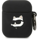 Karl Lagerfeld KLA2RUNCHK AirPods 1/2 cover black/black Silicone Choupette Head 3D - (KF001468-0)