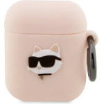 Karl Lagerfeld KLA2RUNCHP AirPods 1/2 cover pink/pink Silicone Choupette Head 3D - (KF001474-0)